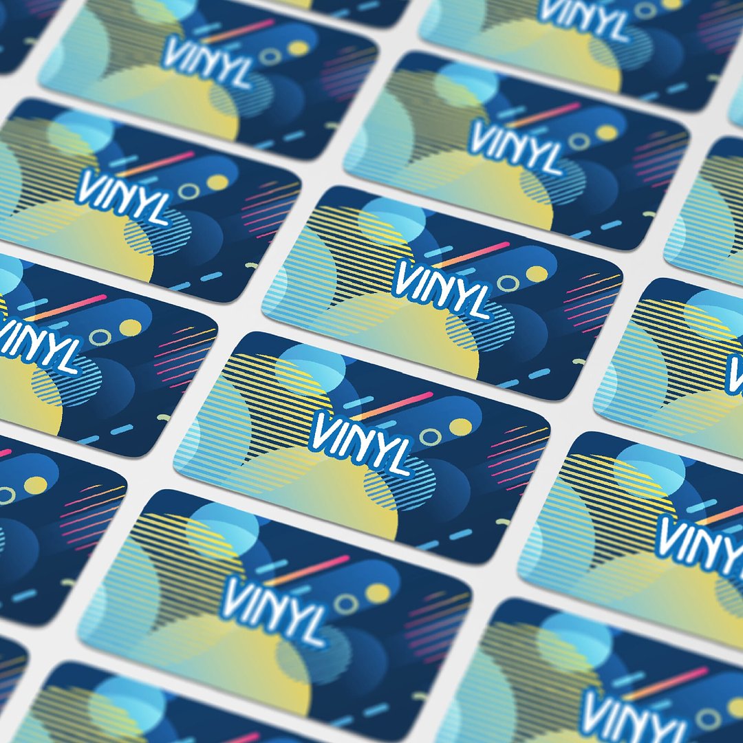 Vinyl Sticker Rechteck 60x25mm Emer