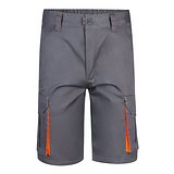 Zweifarbige Stretch-Bermudashorts mit mehreren Taschen (240 g/m²) aus Baumwolle (46 %), EME (38 %) und Polyester (16 %) Altie