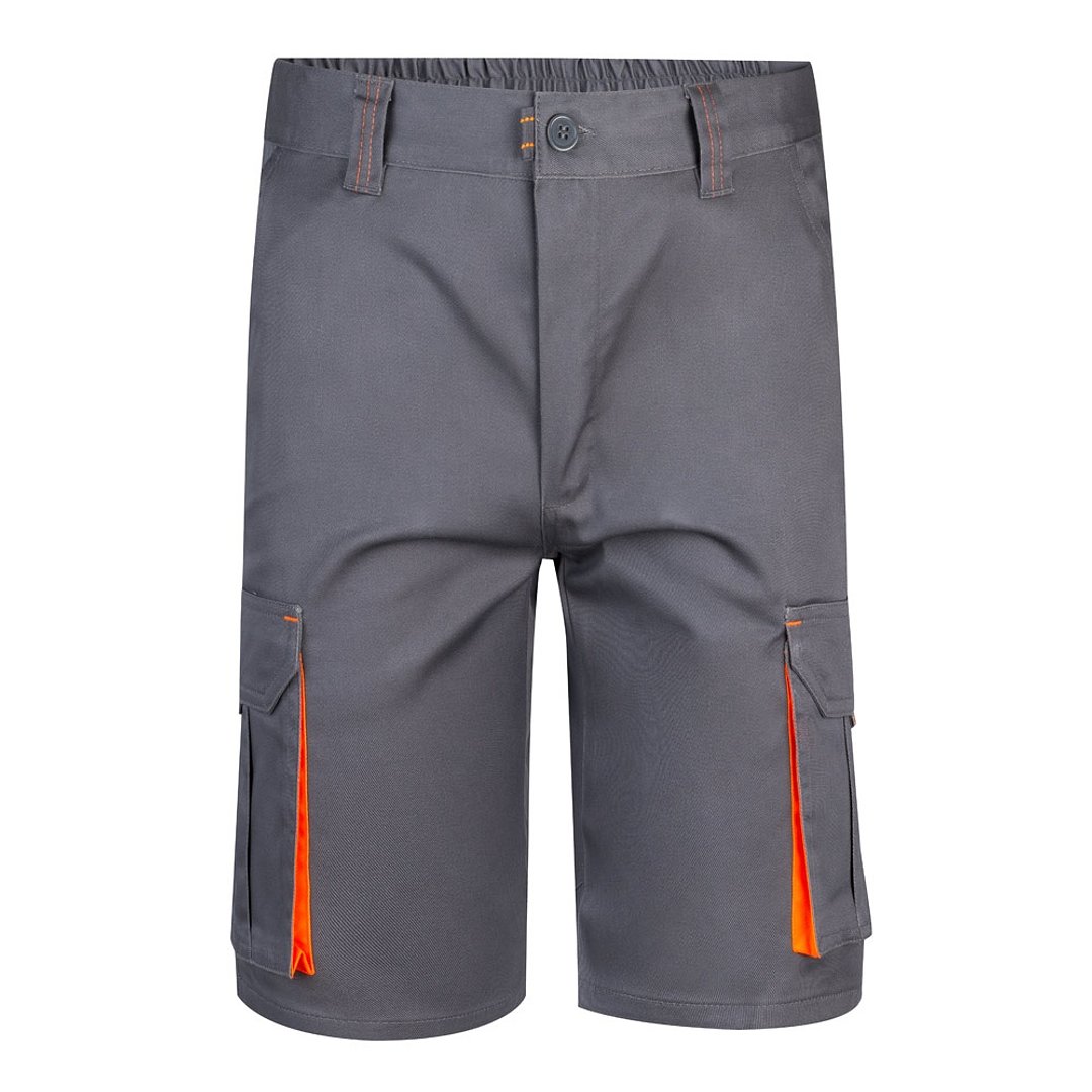 Zweifarbige Stretch-Bermudashorts mit mehreren Taschen (240 g/m²) aus Baumwolle (46 %), EME (38 %) und Polyester (16 %) Altie