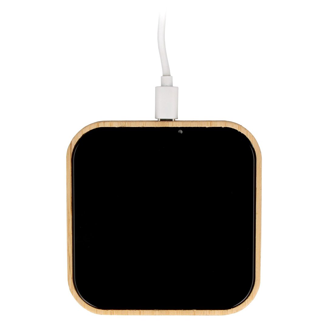 Kabelloses Ladegerät aus Bambus und Glas 10W Fadina