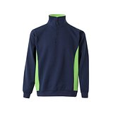 Zweifarbiges Frottee-Sweatshirt (260 g/m²), aus Polyester (65 %) und Baumwolle (35 %) Rudorscht