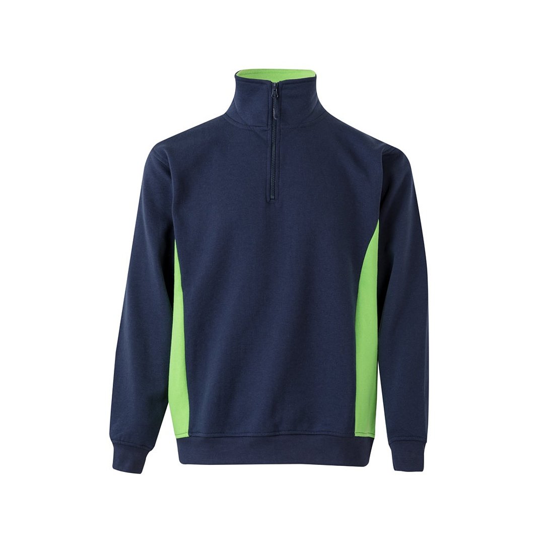 Zweifarbiges Frottee-Sweatshirt (260 g/m²), aus Polyester (65 %) und Baumwolle (35 %) Rudorscht