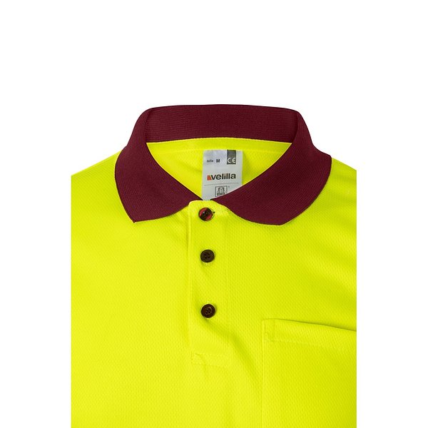 Zweifarbiges Poloshirt im Bird-Eye-Design (160g/m²) mit kurzen Ärmeln, aus Polyester (100%) Mudyli