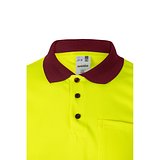 Zweifarbiges Poloshirt im Bird-Eye-Design (160g/m²) mit kurzen Ärmeln, aus Polyester (100%) Mudyli