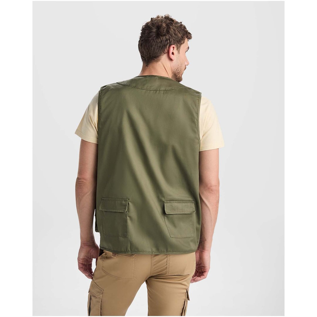 Arbeitsweste mit V-Ausschnitt und mehreren Taschen, 200 g/m2 - Elverven
