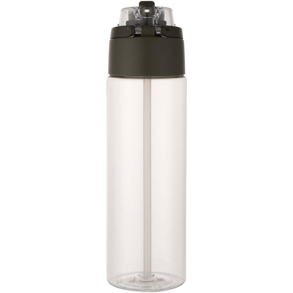 700 ml RCS Trinkflasche aus recyceltem Kunststoff mit Multifunktionsdeckel und Klappstrohhalm - Vreilga