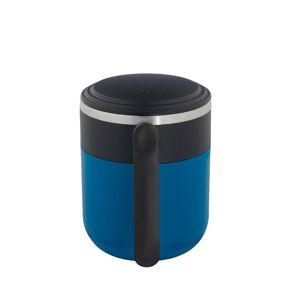 Reisebecher mit Innenwand aus Edelstahl und matter Oberfläche, 400 ml Jonnas