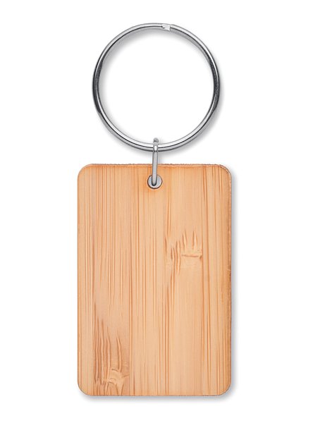 Schlüsselring Bambus, eckig Helveilf