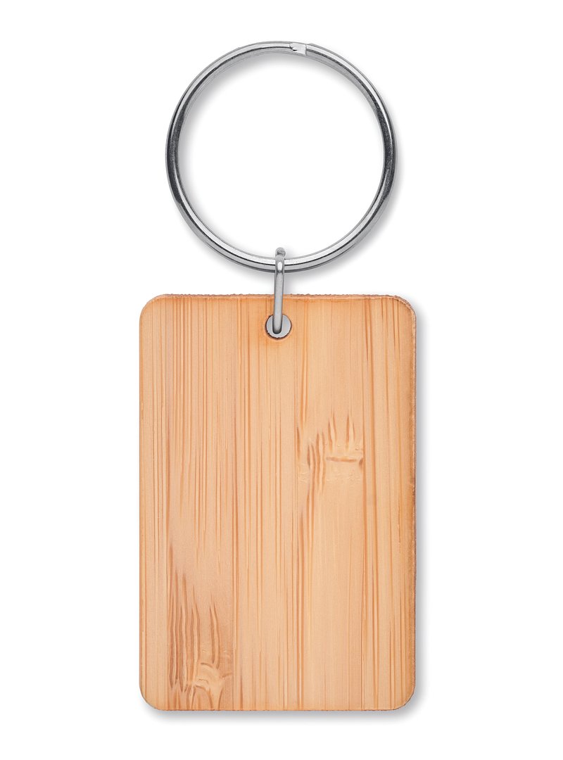 Schlüsselring Bambus, eckig Helveilf