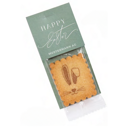 Osterkeks in Displaykarte – Der perfekte Genuss mit Ihrer Botschaft