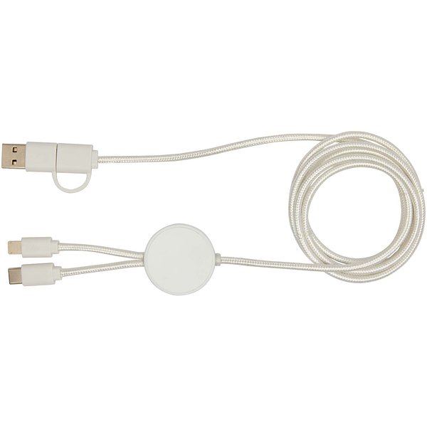150 cm 5-in-1 Kabel aus recyceltem Kunststoff für Datenübertragung und 27W Schnellladung - Rainas