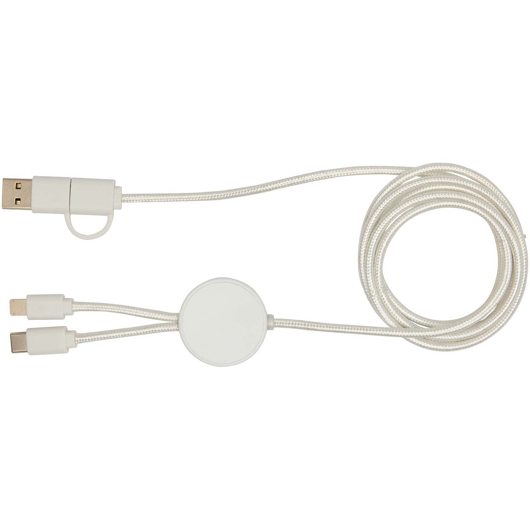 150 cm 5-in-1 Kabel aus recyceltem Kunststoff für Datenübertragung und 27W Schnellladung - Rainas