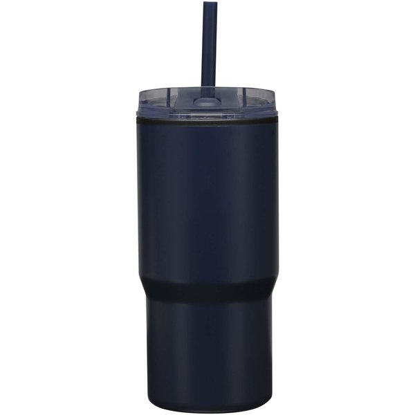 540 ml RCS Becher aus recyceltem Material, doppelwandig isoliert, mit Trinkhalm - Marlixhla