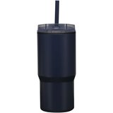 540 ml RCS Becher aus recyceltem Material, doppelwandig isoliert, mit Trinkhalm - Marlixhla