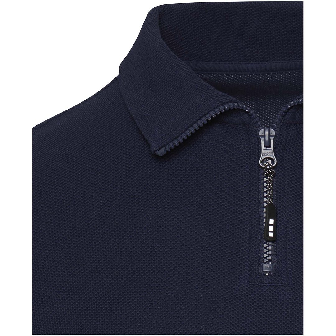 Langarm Poloshirt Unisex mit Reissverschluss - Urela