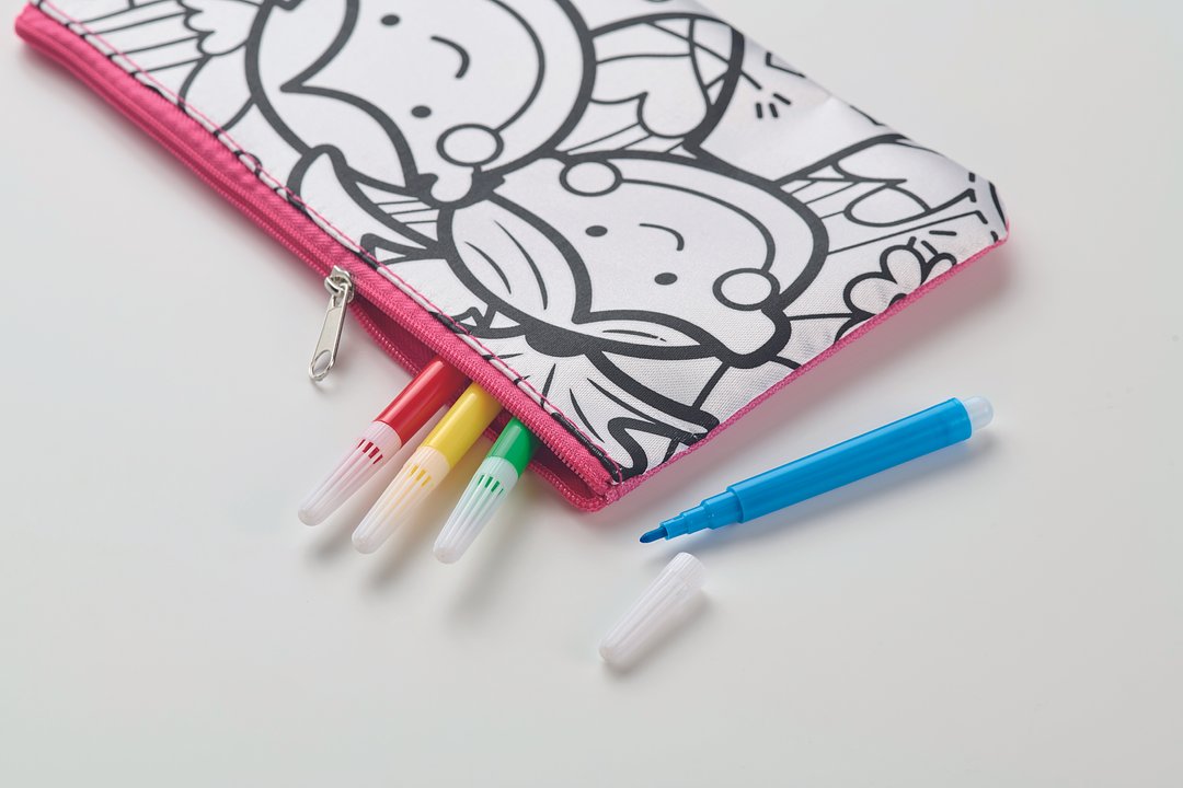 Schlampermäppchen mit Stiften Giafenian