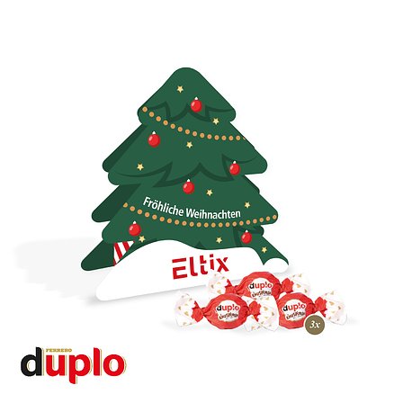 Präsent Tannenbaum mit duplo Knusperlen