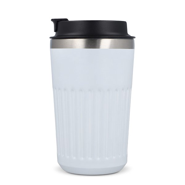 Recycelter Edelstahl-Thermobecher für Kaffee zum Mitnehmen, 400 ml Natianng