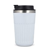 Recycelter Edelstahl-Thermobecher für Kaffee zum Mitnehmen, 400 ml Natianng