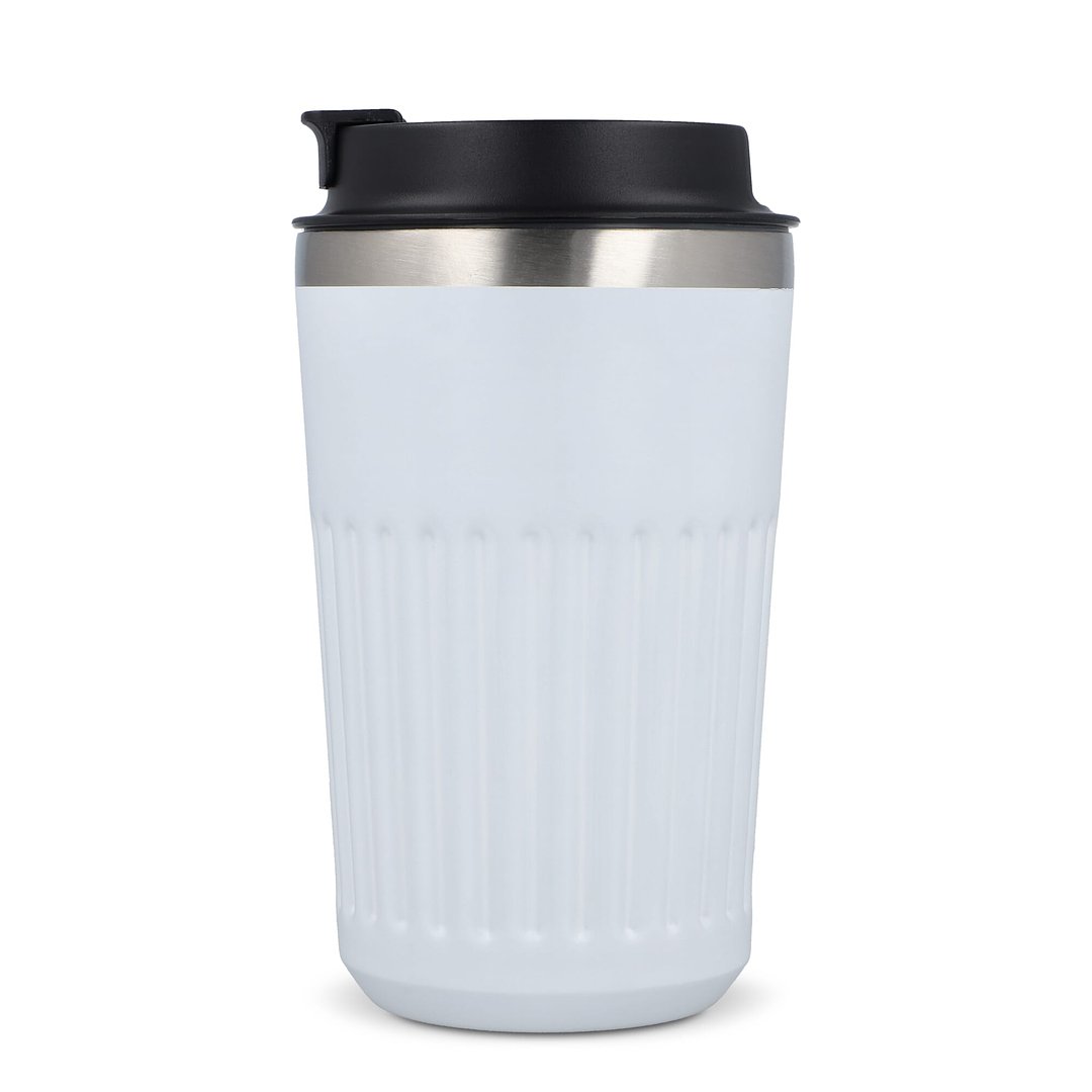 Recycelter Edelstahl-Thermobecher für Kaffee zum Mitnehmen, 400 ml Natianng