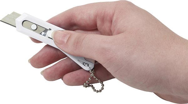 Kleines Cuttermesser aus Kunststoff Rettanrg