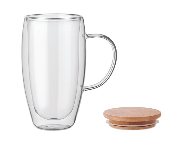 Doppelwandiger Glasbecher 450ml Sarena