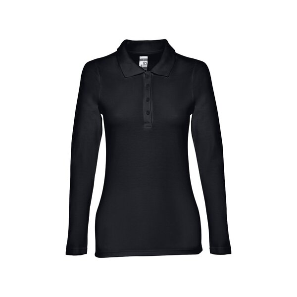 Damen Langarm-Poloshirt Minata
