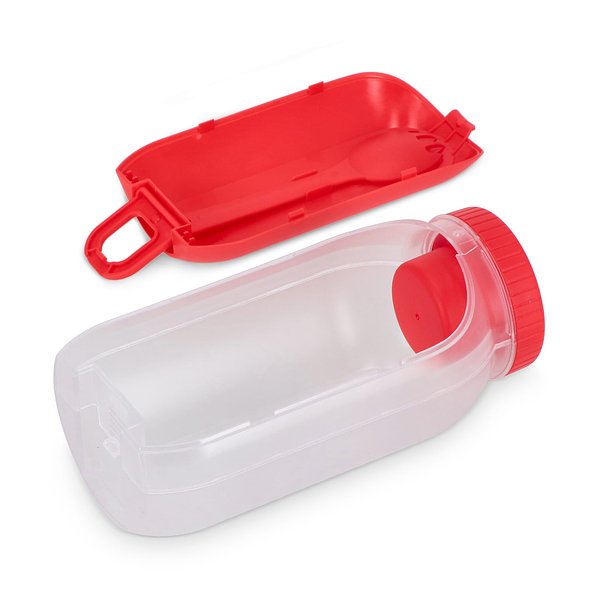 All-in-One-Lunchbox mit Soßenfach und Löffel-Gabel Aitlixl