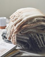 Karierte Mohair-Decke Nathli