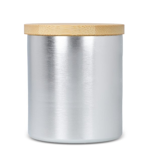 Bhakti-Duftkerze auf pflanzlicher Basis in recyceltem Aluminiumgefäß Elinele