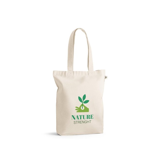 Tasche aus 70% recycelter Baumwolle und 30% recyceltem Polyester (280 g/m²) Giannatin