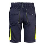 Zweifarbige Stretch-Bermudashorts mit mehreren Taschen (240 g/m²) aus Baumwolle (46 %), EME (38 %) und Polyester (16 %) Altie