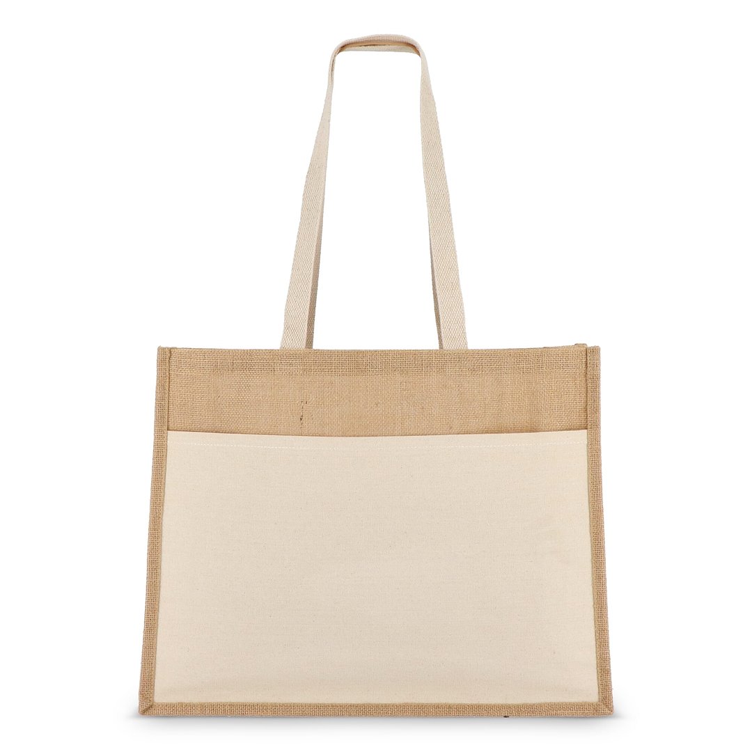 Jute Tragetasche OEKO-TEX® 45 x 12 x 35cm 320g/m² Dumenata