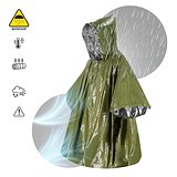 2-in-1-Thermoponcho für Outdoor Notfälle Durenas