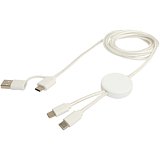 150 cm 5-in-1 Kabel aus recyceltem Kunststoff für Datenübertragung und 27W Schnellladung - Rainas