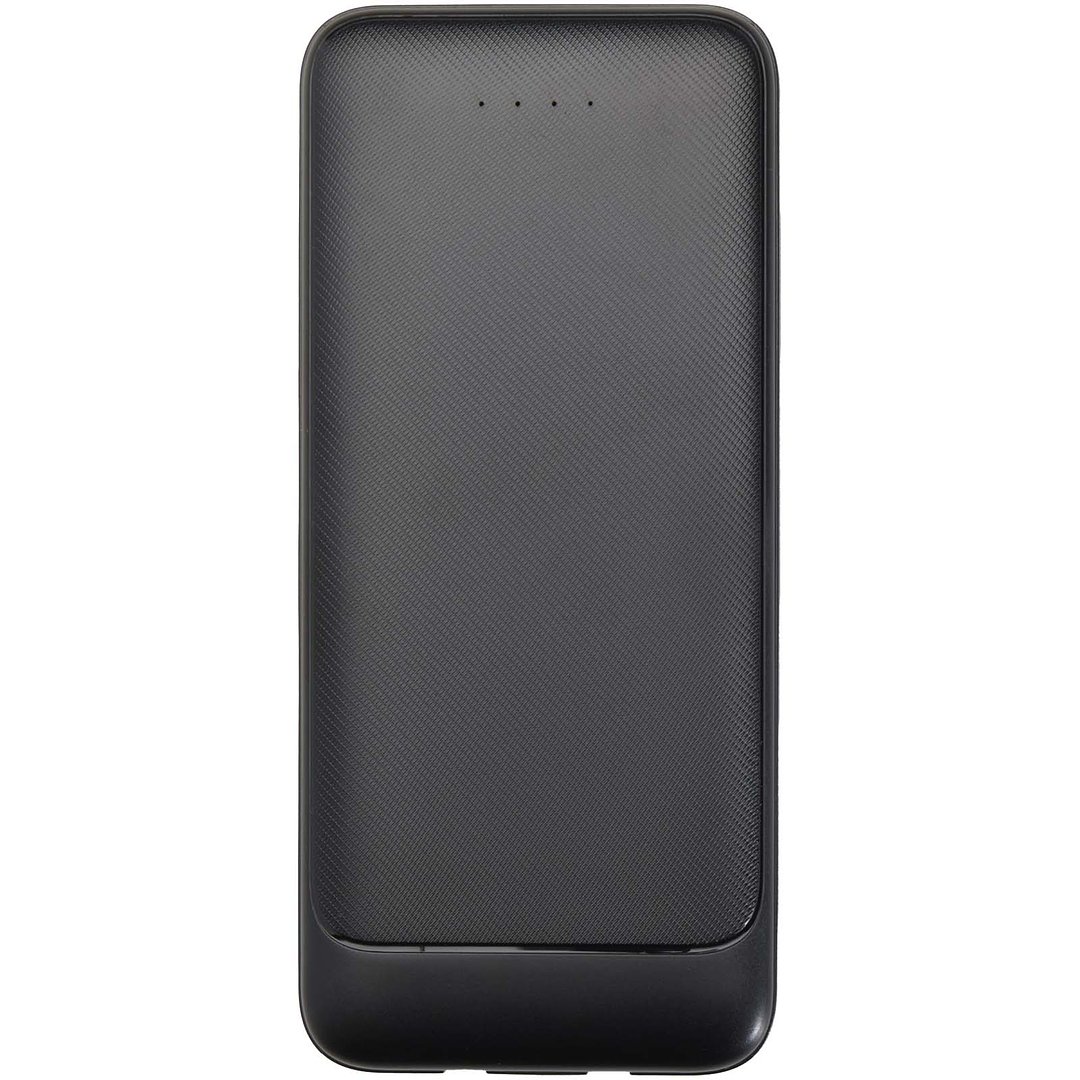 10 W 10.000 mAh Powerbank aus recyceltem Kunststoff mit 2 integrierten Kabeln - Adrina