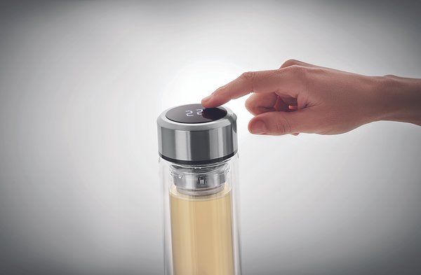 Flasche 390ml mit LED Anzeige Helvezian