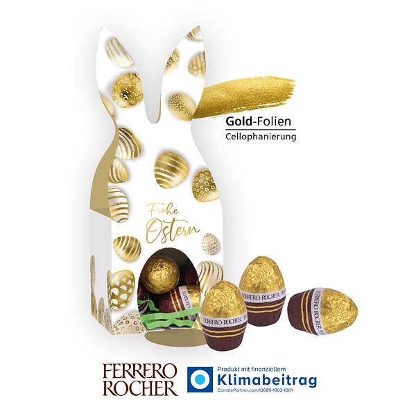 3D Präsent „Häschen“ mit Ferrero Rocher Ostereier