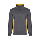 Zweifarbiges Frottee-Sweatshirt (260 g/m²), aus Polyester (65 %) und Baumwolle (35 %) Rudorscht