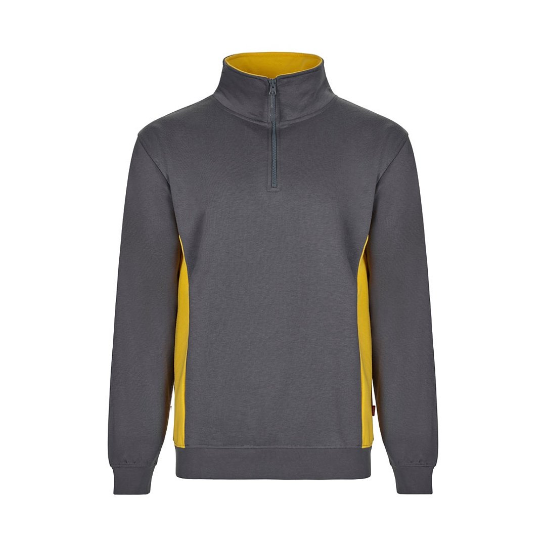 Zweifarbiges Frottee-Sweatshirt (260 g/m²), aus Polyester (65 %) und Baumwolle (35 %) Rudorscht