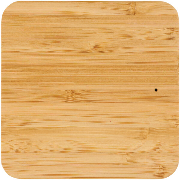 Kabelloses Ladepad aus Bambus und Stoff - Ylanna