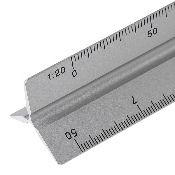 Aluminium-Dreiecklineal 30 cm Warjat