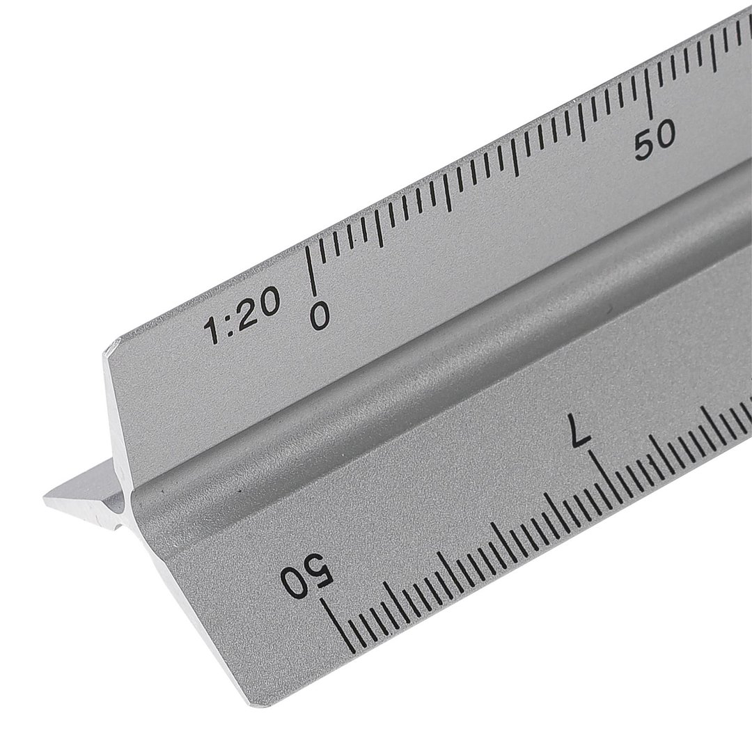 Aluminium-Dreiecklineal 30 cm Warjat
