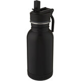 400 ml Sportflasche aus Edelstahl mit Strohhalm und Schlaufe - Emeritat