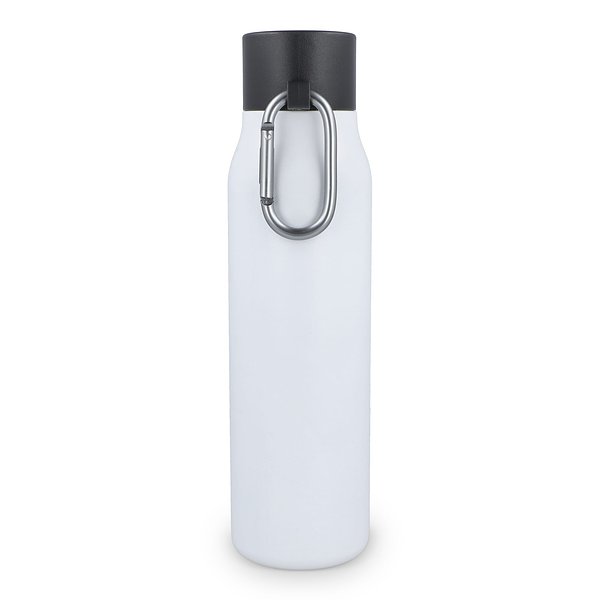 Karabiner mattierte Isolierflasche 600 ml Paunas