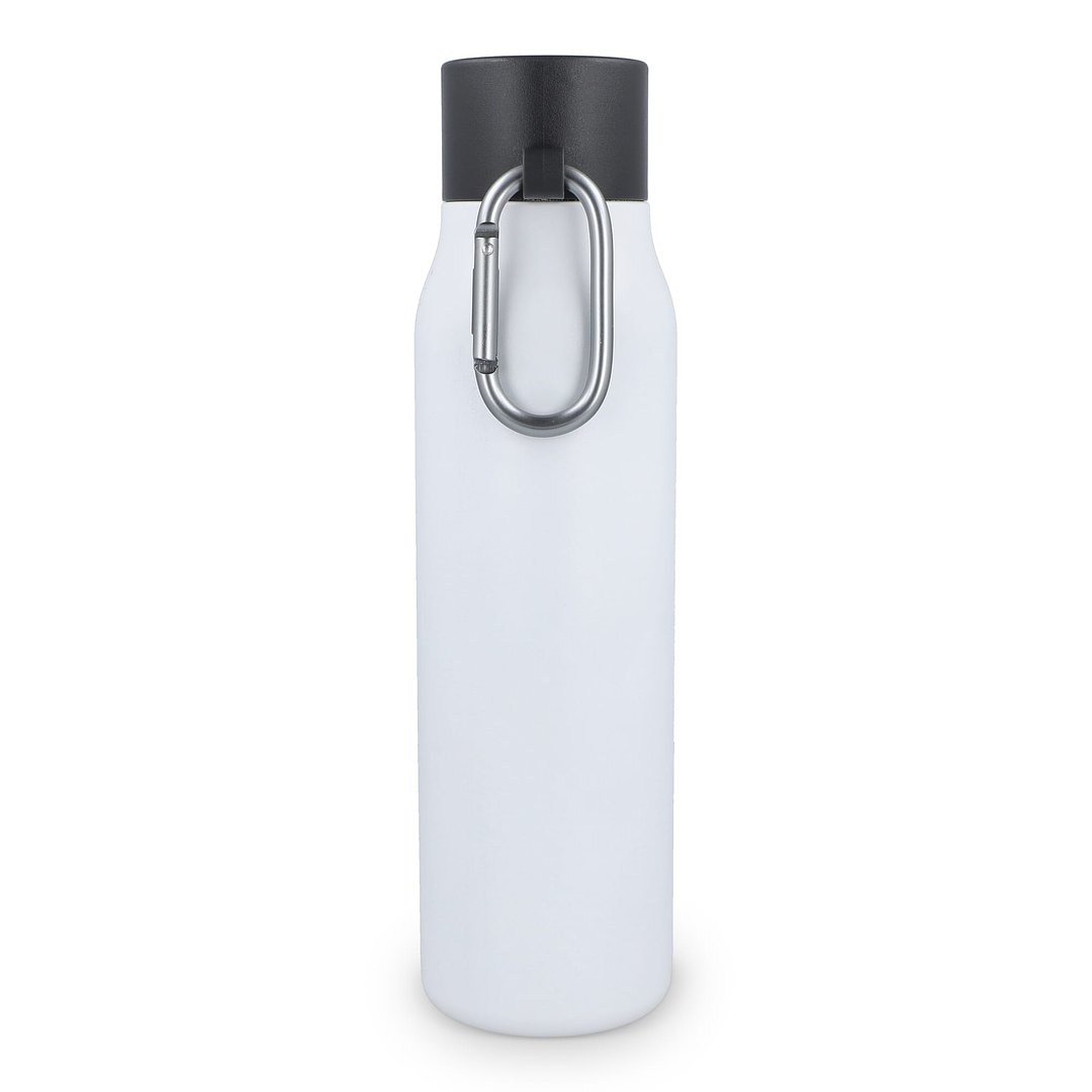 Karabiner mattierte Isolierflasche 600 ml Paunas