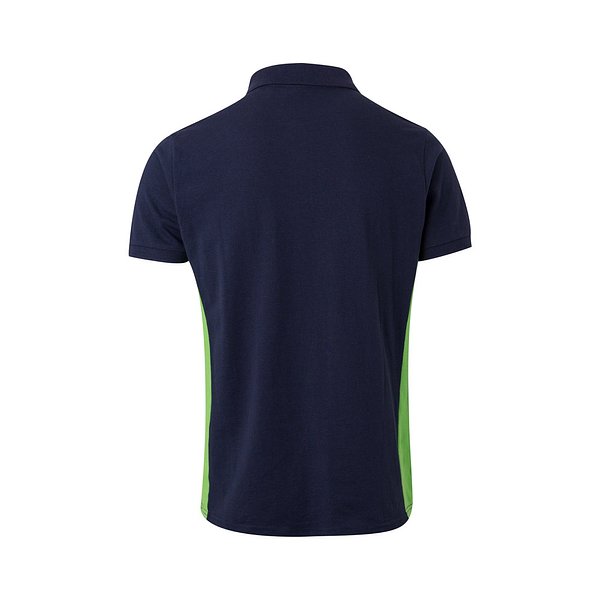 Zweifarbiges Piqué-Poloshirt (180 g/m²), kurzärmelig, aus Baumwolle (60%) und Polyester (40%) Buorli