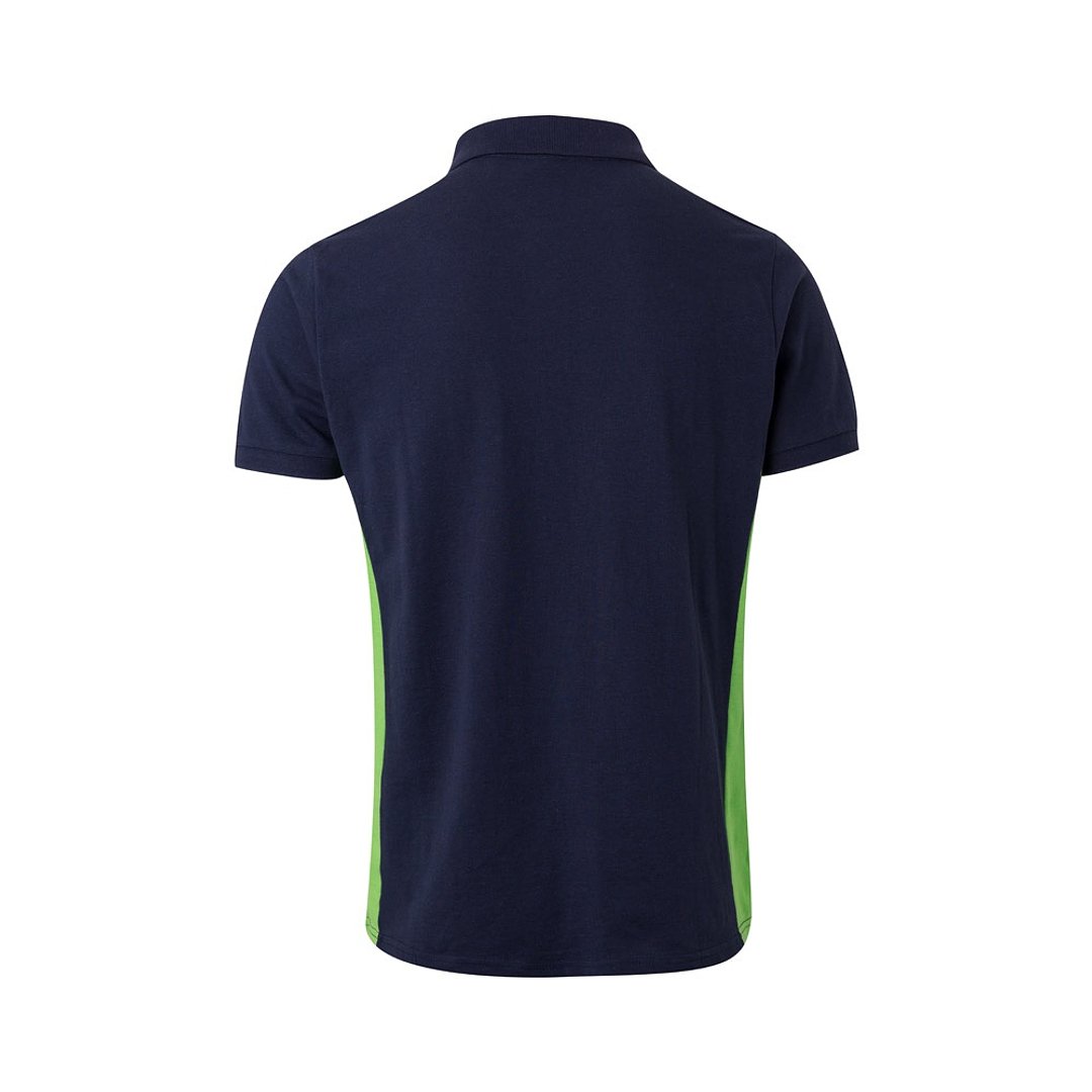 Zweifarbiges Piqué-Poloshirt (180 g/m²), kurzärmelig, aus Baumwolle (60%) und Polyester (40%) Buorli