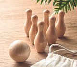 Mini-Bowling-Set Kiefernholz Steivel