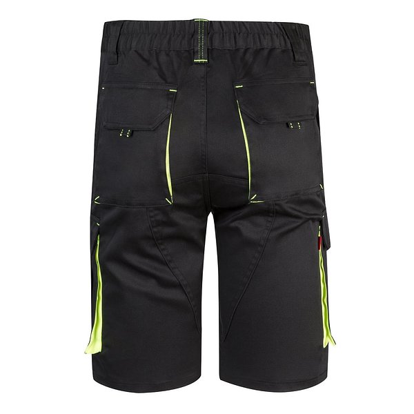 Zweifarbige Stretch-Bermudashorts mit mehreren Taschen (240 g/m²) aus Baumwolle (46 %), EME (38 %) und Polyester (16 %) Altie
